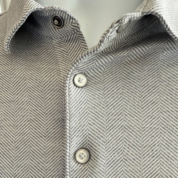 Hart Schaffner Marx Luxe Polo Shirt - M - Pima Cotton Blend - Made in Peru - Picture 6 of 12